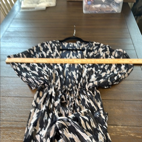 Cupshe Moon & Spoon Leopard Print Swim Cover-Up Kimono Size L - Picture 5 of 10